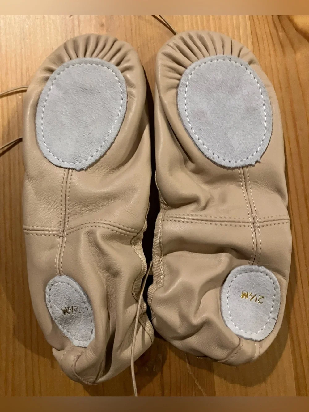 NEW Capezio Ballet SplitSole CG2002 Canvas Ballet Slippers Size 2.5M in Pink/Nud - Picture 7 of 9